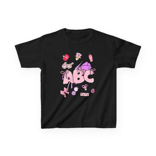 Colorful ABC Kids Tee, Playful Cotton Tee