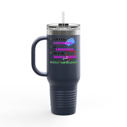Certified Travel Mug, Licensed Cup for Professionals