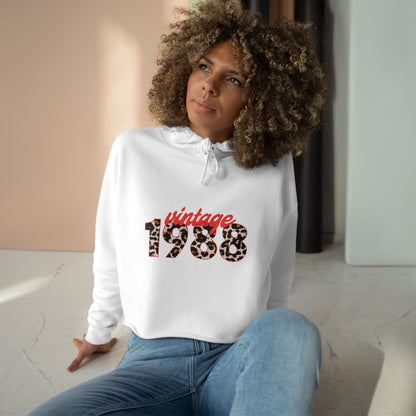 Copy of Vintage 1988 Crop Hoodie, Retro Fashion