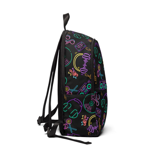 Musical Vibes Unisex Fabric Backpack