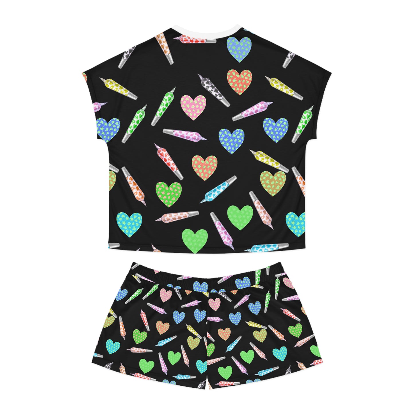 "Joint Love" Women's Short Pajama Set (AOP)